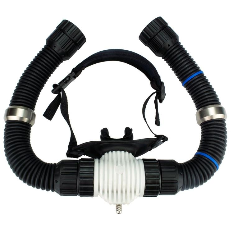 AP Diving RB160 Rebreather mundstykke med safety headstrap og slanger