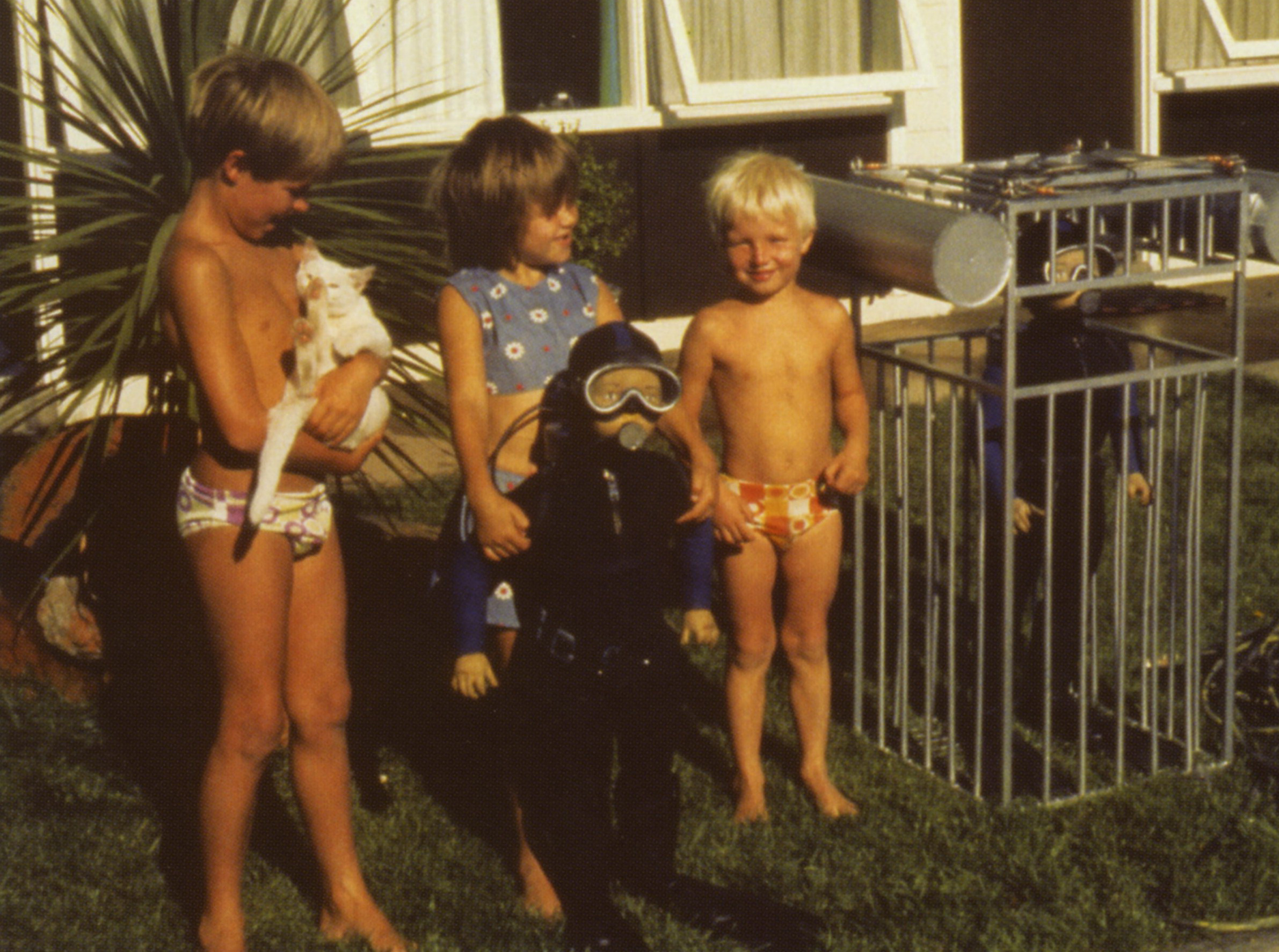 A young Andrew Fox (with cat). Photo courtesy of Andrew Fox