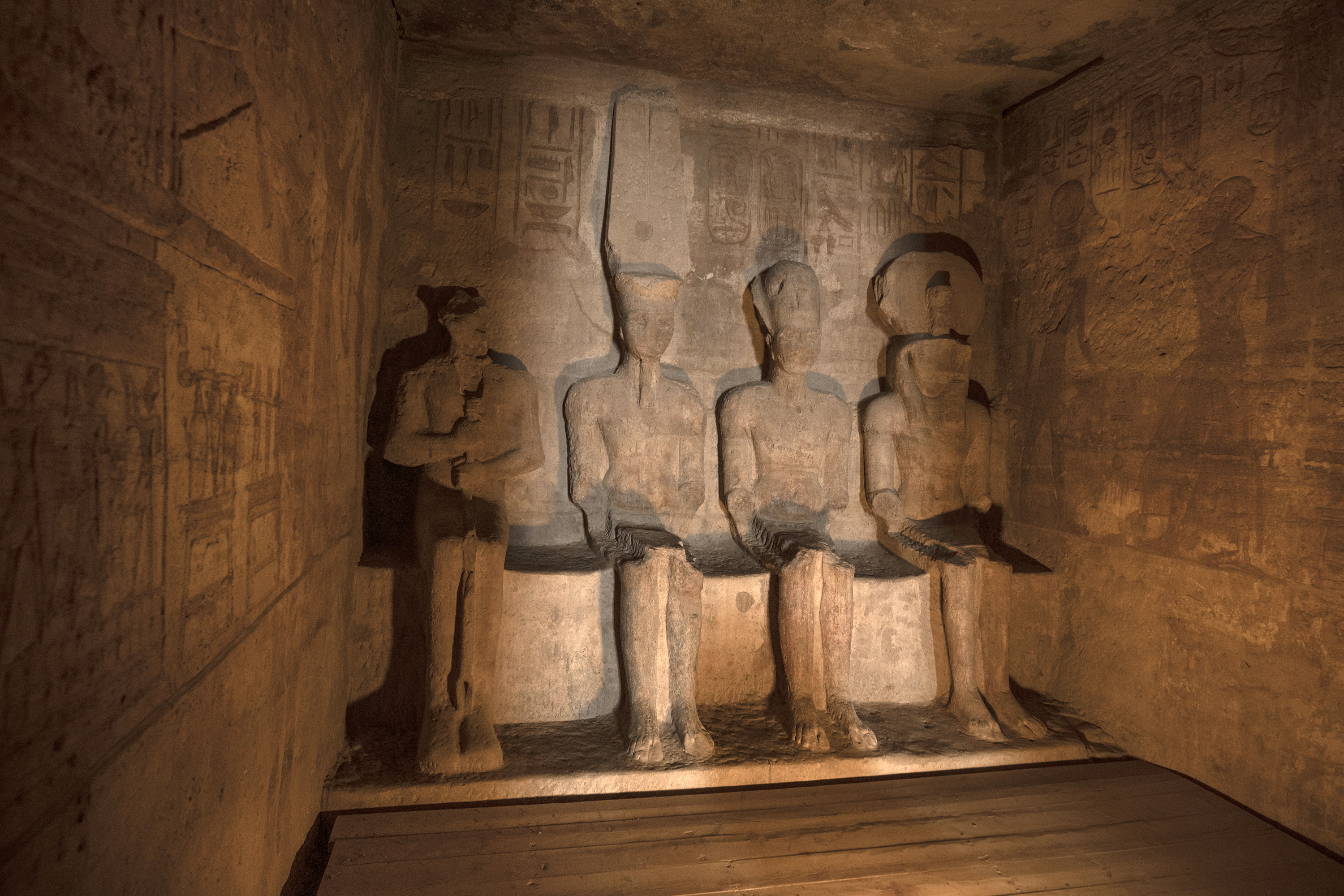 Abu Simbel Great Temple statues. Photo by Scott Bennett